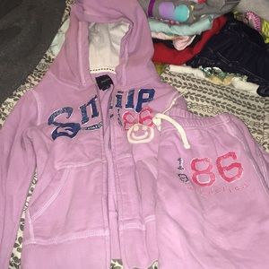 Kids sweat-jacket and pants size 8